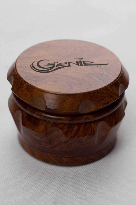 Genie 4 parts faux wood grinder - bongoutlet.com