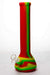 13" stripe Silicone detachable beaker water bong - bongoutlet.com