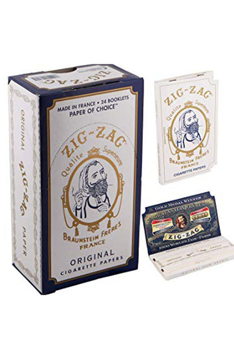 ZIG-ZAG Original Cigarette rolling paper box - bongoutlet.com