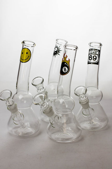 8" glass water bong with bowl stem - bongoutlet.com