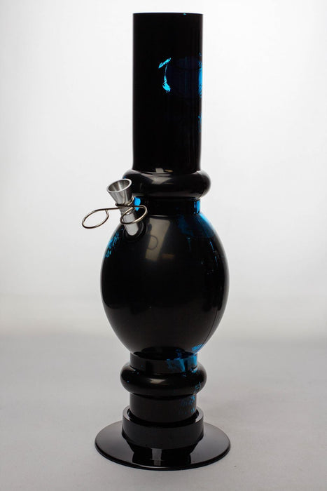 12" acrylic water pipe-FAH2 - bongoutlet.com