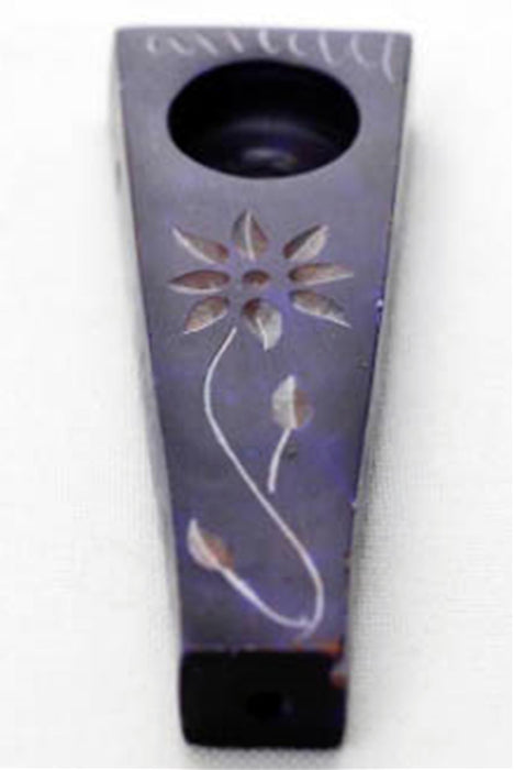 Flower engraved stone pipe pack - bongoutlet.com