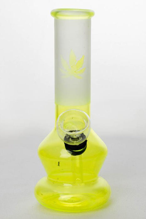 6" Two tone color Lime glass water bong - bongoutlet.com