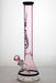 18 inches genie 9 mm color-tube and clear-bottom beaker water bong - bongoutlet.com