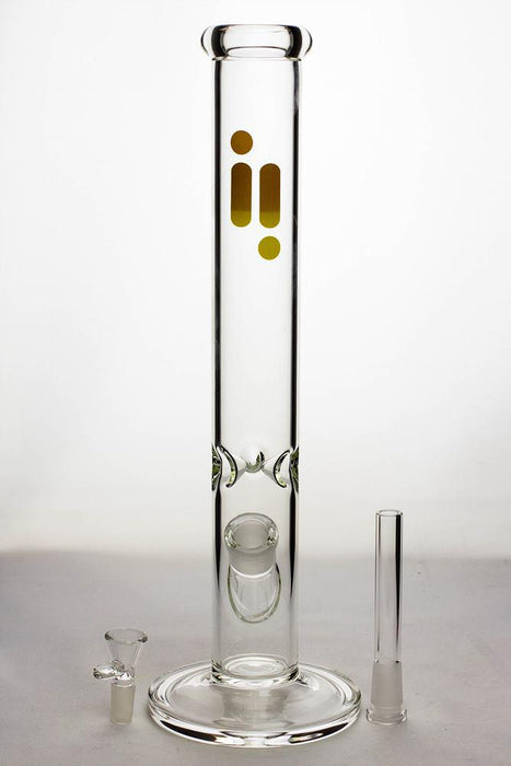 16 in. infyniti glass clear tube glass water bong - bongoutlet.com