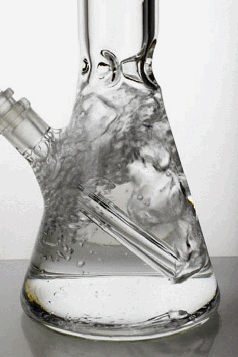 16 in. infyniti glass clear glass beaker  water bong - bongoutlet.com