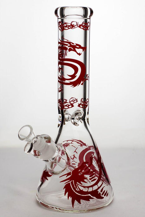 12" Dragon 9 mm thick glass beaker bong