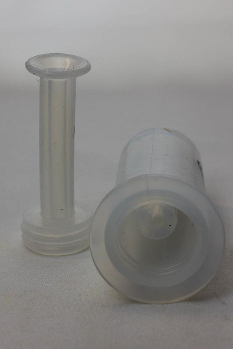 White silicone syringe shape nectar collector - bongoutlet.com