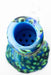 13" Detachable silicone Blue straight tube water bong - bongoutlet.com