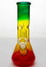 8" rasta single dome percolator beaker water bong - bongoutlet.com
