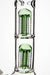12" genie dual 5 arms percolator water bong - bongoutlet.com