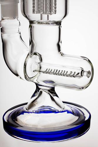 14 inches 8 arms percolator and inline diffused water bong - bongoutlet.com