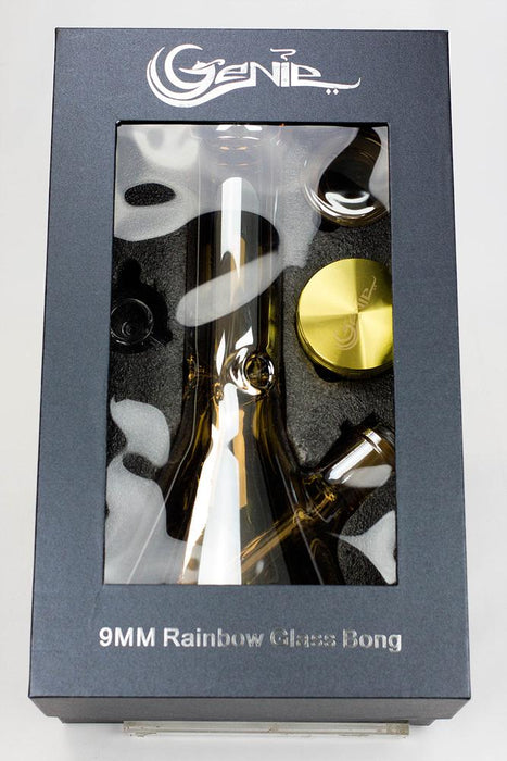 Genie 12" Metallic heady glass beaker bong gift set