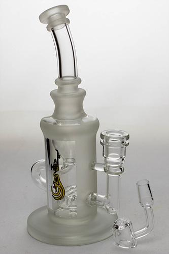 9 in. genie recycled bubbler with a banger - bongoutlet.com