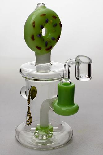 7.5 in. Donuts bubbler with a banger - bongoutlet.com
