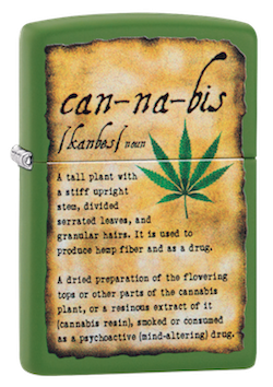 Zippo 49119 Cannabis Design - bongoutlet.com