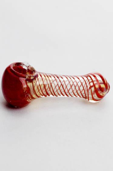 3.75" Soft glass 4925 hand pipe - bongoutlet.com