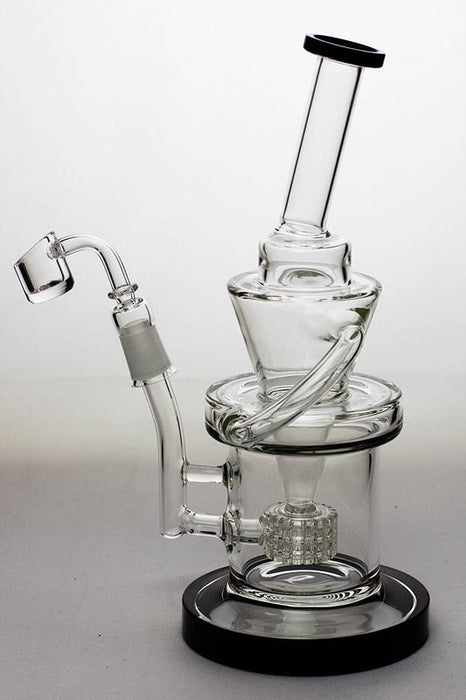 10" Barrel-diffuser recycled rig with a banger - bongoutlet.com