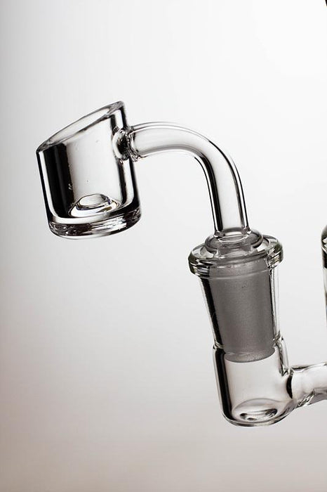 7" Inline diffuser recycled bubbler with a banger - bongoutlet.com