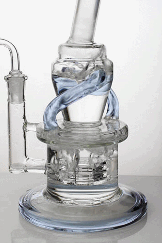 10" Barrel-diffuser double tube recycled rig - bongoutlet.com