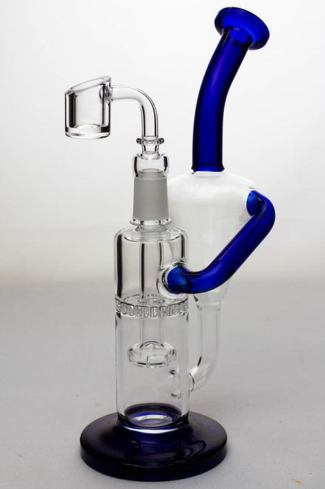 9 in. honeycomb recycled rig with a banger - bongoutlet.com
