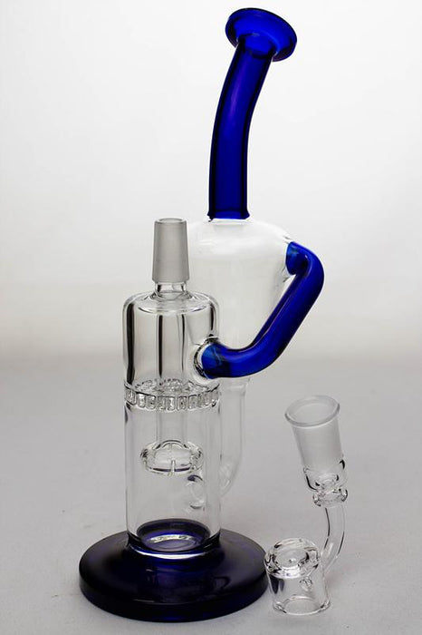 9 in. honeycomb recycled rig with a banger - bongoutlet.com