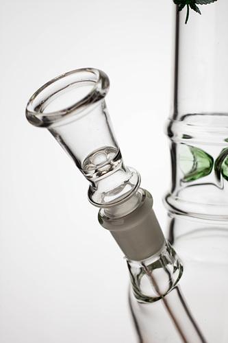 10" glass water pipe - Leaf - bongoutlet.com