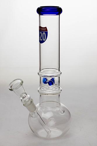 10" round base glass water pipe-420 - bongoutlet.com