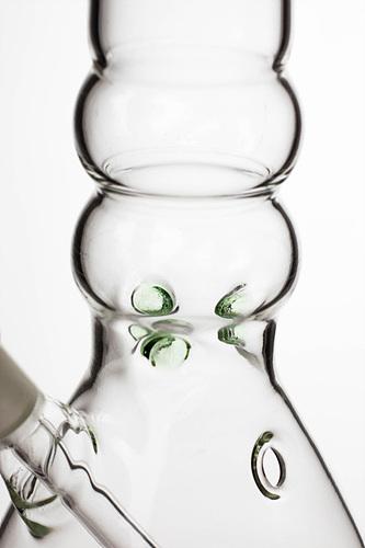 10" glass beaker water pipe - Leaf - bongoutlet.com