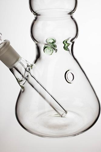 10" glass beaker water pipe - Leaf - bongoutlet.com