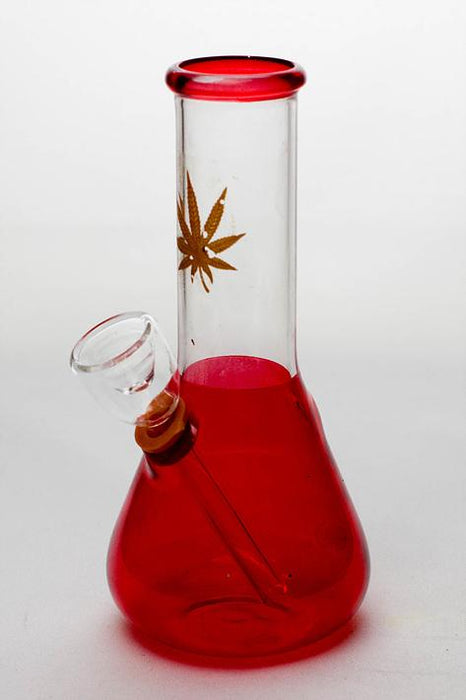 6" mini beaker glass water  bong - bongoutlet.com