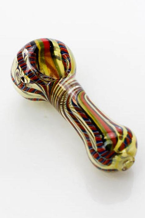 3.5" soft glass 5207 hand pipe - bongoutlet.com