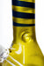 14" Genie blue strip helix 7 mm classic beaker glass bong - bongoutlet.com