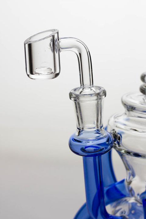 9" Seven tube and shower head diffused recycler with a banger - bongoutlet.com