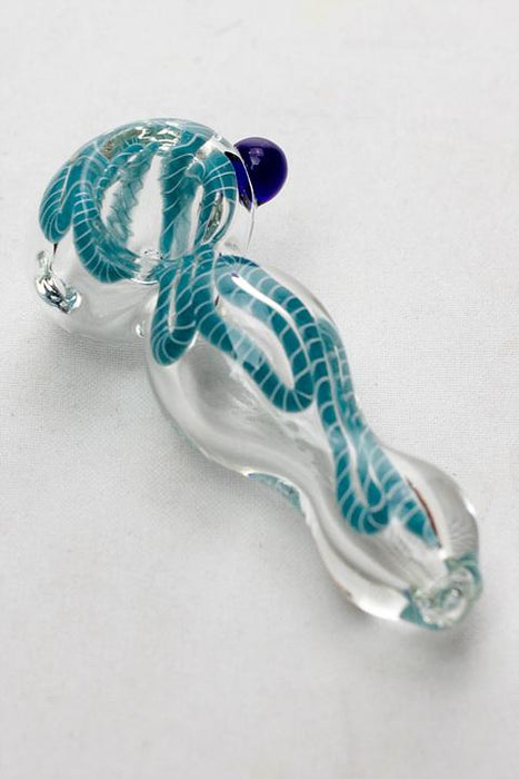 3.5" soft glass 5282 hand pipe - bongoutlet.com