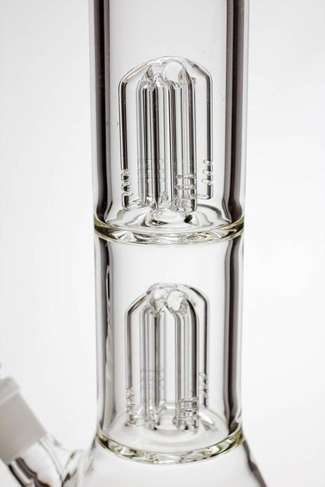 21" Infyniti 7 mm thickness dual 4-arm glass water bong - bongoutlet.com