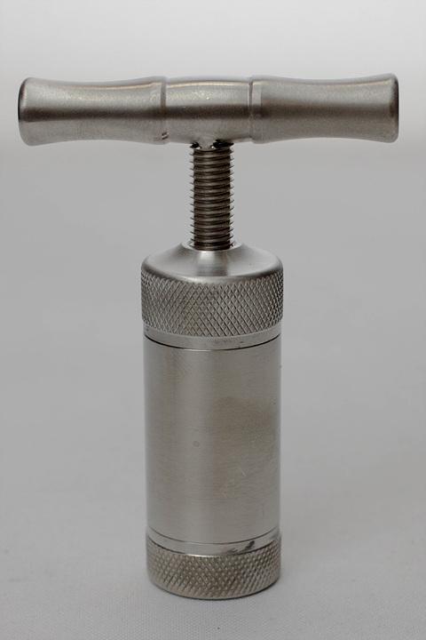 NG-T Handle Metal Alloy Pollen Press Compressor — Bong Outlet.Com