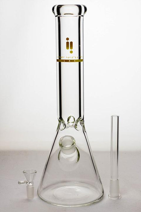 14" infyniti 9 mm beaker glass water bong - bongoutlet.com