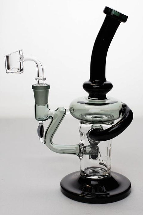 9" Infyniti swirl recycled rig - bongoutlet.com