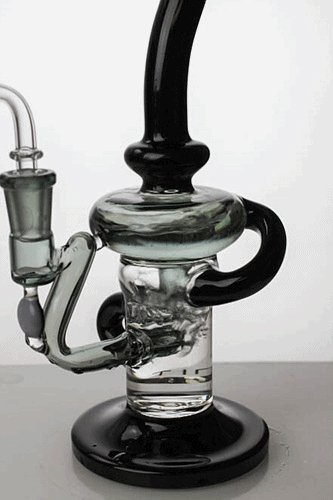 9" Infyniti swirl recycled rig - bongoutlet.com