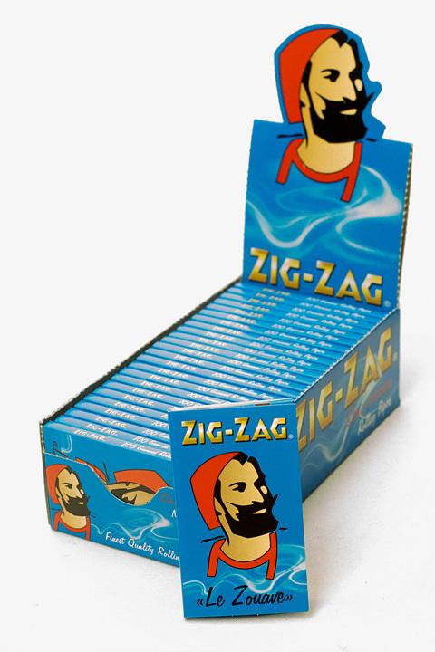 ZIG-ZAG blue slow-burning rolling paper - bongoutlet.com
