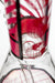 14" stripe 7 mm glass beaker water bong - bongoutlet.com