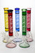 12" stripe glass beaker water bong - bongoutlet.com