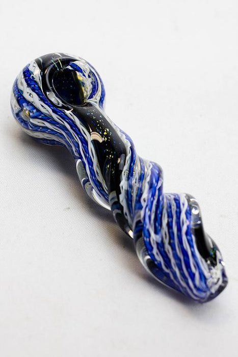 Heavy dichronic 6067 Glass Spoon Pipe