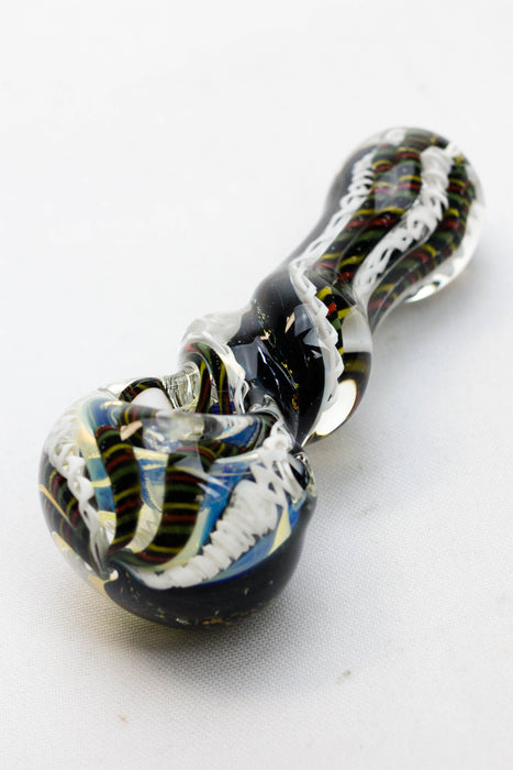 Heavy dichronic 6068 Glass Spoon Pipe