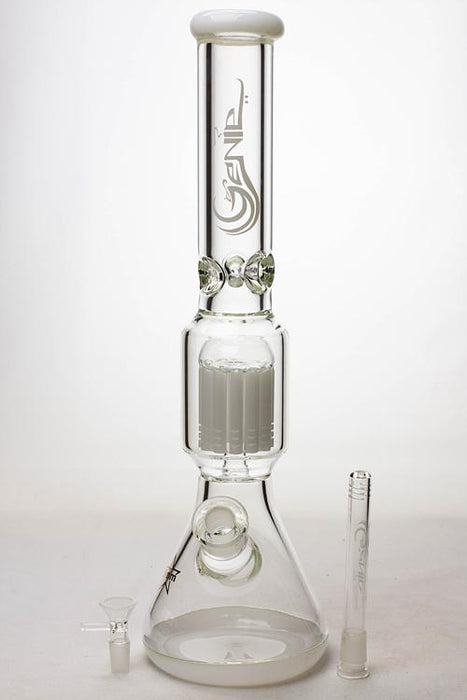17.5" Genie 12-arm  9 mm colored bottom glass water bong