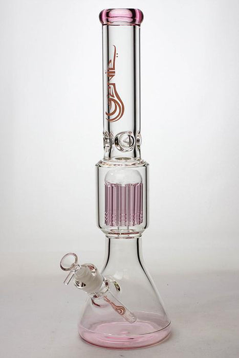 17.5" Genie 12-arm  9 mm colored bottom glass water bong