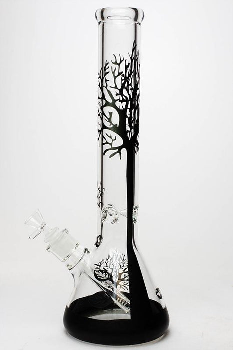 15.5" Tree of Life 7mm classic beaker glass bong