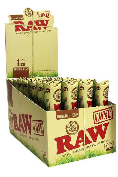 Raw organic cone 1 1/4