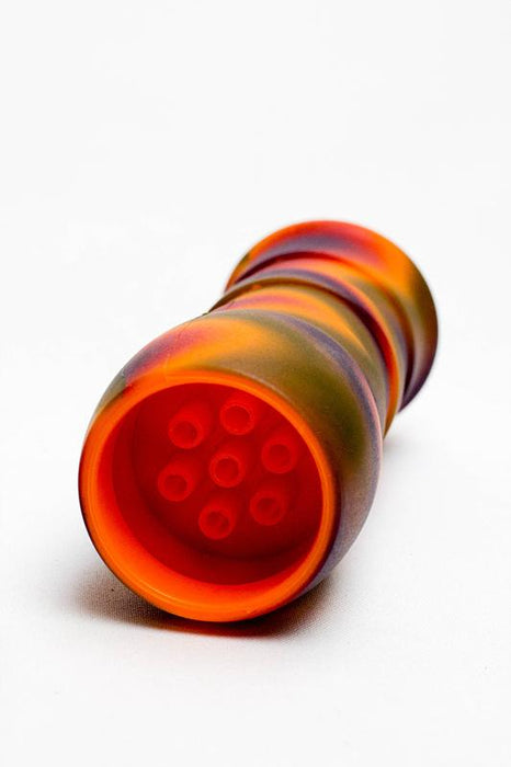 13" Detachable silicone straight Orange tube water bong